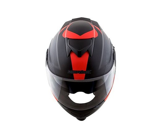 Capacete Norisk Route FF345 Stroke Preto Fosco/Vermelho