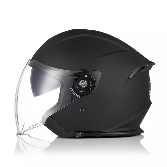 Capacete Origine Palio 2.0 Aberto Solid Preto Fosco