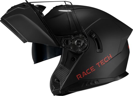 Capacete Race Tech Signal Escamoteável Preto Fosco