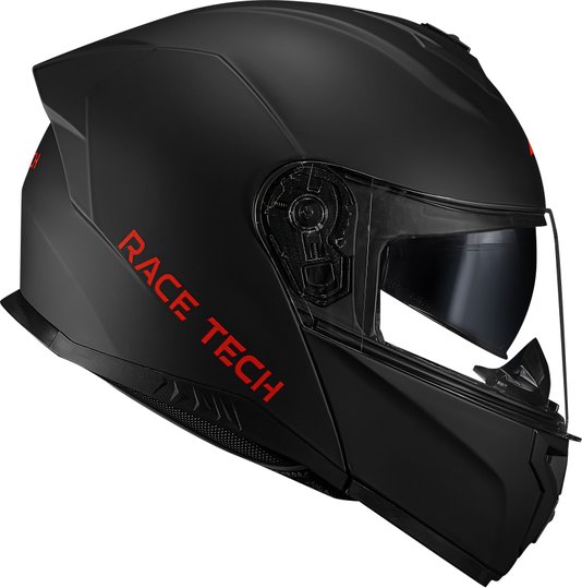 Capacete Race Tech Signal Escamoteável Preto Fosco