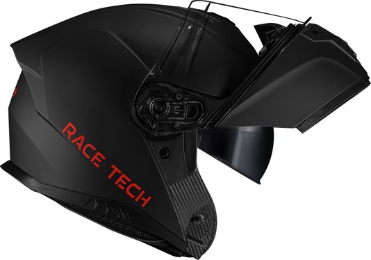 Capacete Race Tech Signal Escamoteável Preto Fosco