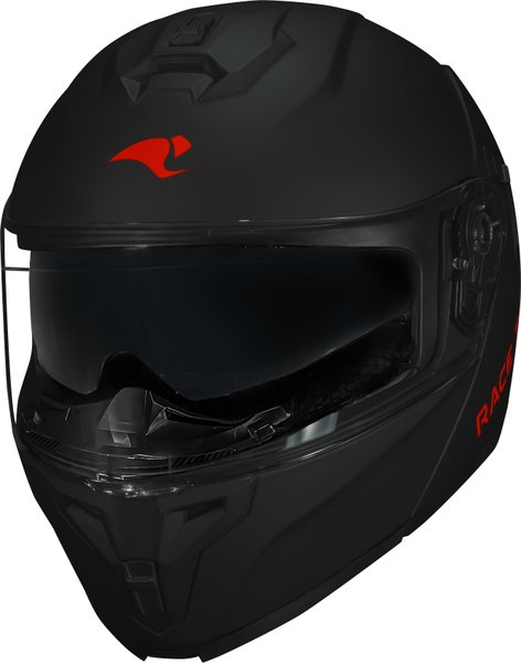 Capacete Race Tech Signal Escamoteável Preto Fosco