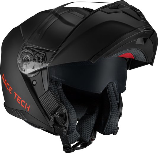 Capacete Race Tech Signal Escamoteável Preto Fosco