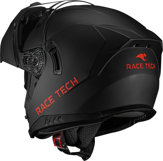 Capacete Race Tech Signal Escamoteável Preto Fosco