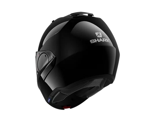 Capacete Shark Evo ES Escamoteável Blank Preto Brilhoso