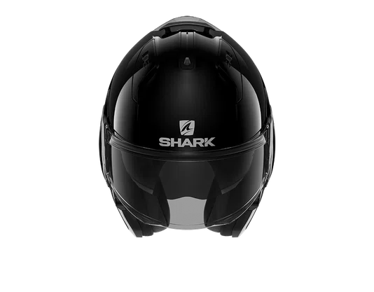 Capacete Shark Evo ES Escamoteável Blank Preto Brilhoso
