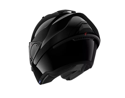 Capacete Shark Evo ES Escamoteável Blank Preto Brilhoso