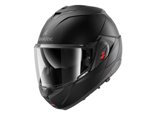 Capacete Shark OXO Escamoteável Blanl KMA Preto Fosco