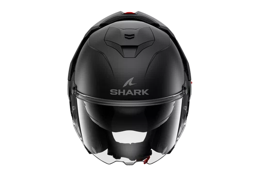 Capacete Shark OXO Escamoteável Blanl KMA Preto Fosco