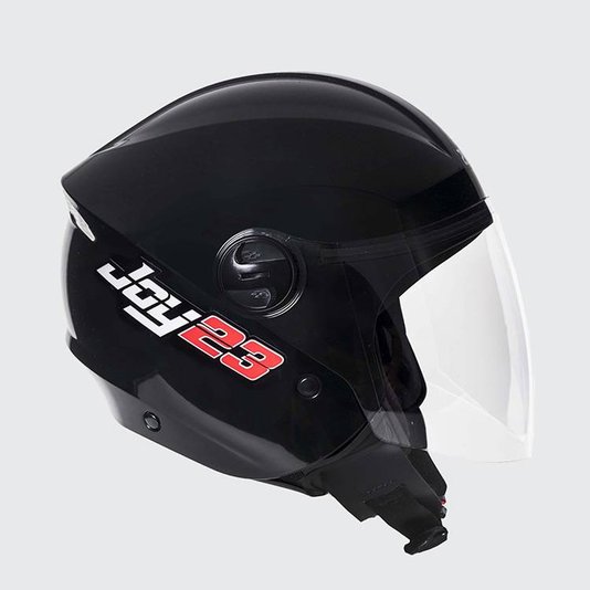 Capacete Taurus Joy 23 Aberto Preto Brilho