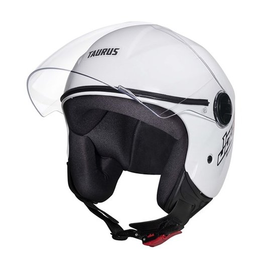Capacete Taurus Joy 23 Aberto Branco