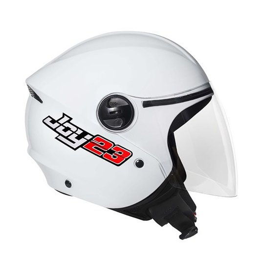 Capacete Taurus Joy 23 Aberto Branco