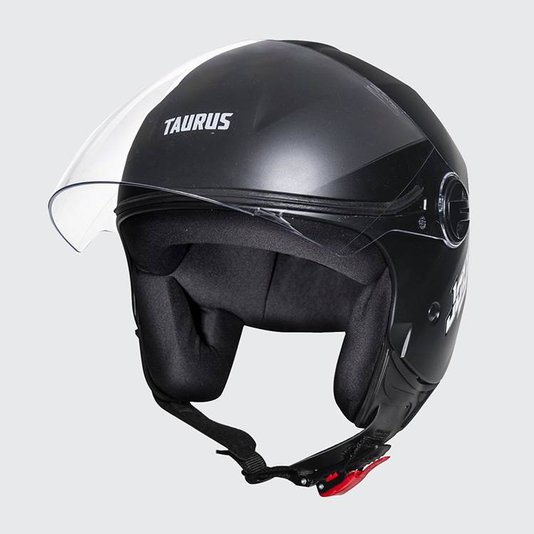 Capacete Taurus Joy 23 Aberto Preto Fosco