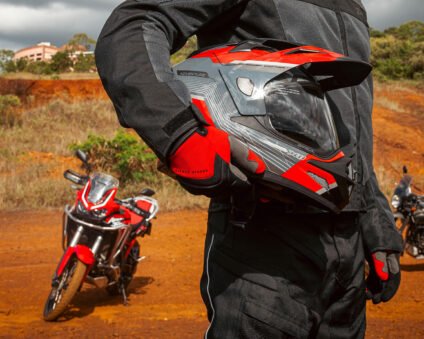 Capacete X11 Crossover Adventure Cinza/Vermelho