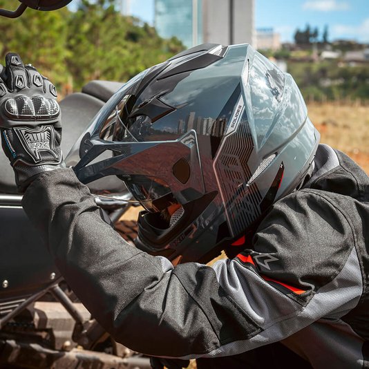 Capacete X11 Crossover Solides Cinza