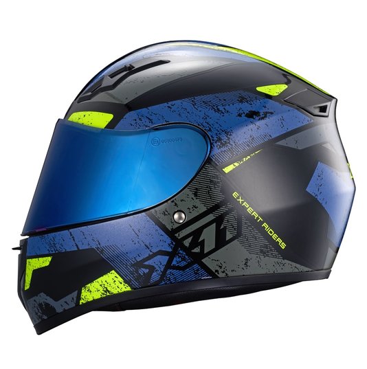 Capacete X11 Trust Pro Ballads Azul/Neon