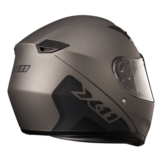 Capacete X11 Trust Solides Chumbo Metálico