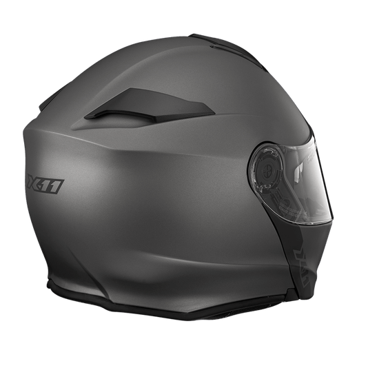 Capacete X11 Turner Solides Escamoteável Chumbo