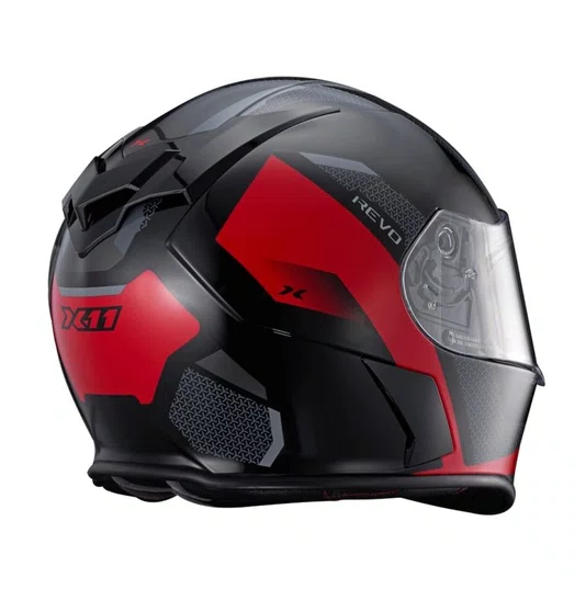 Capacete X11 Revo Vision SV Preto/Vermelho