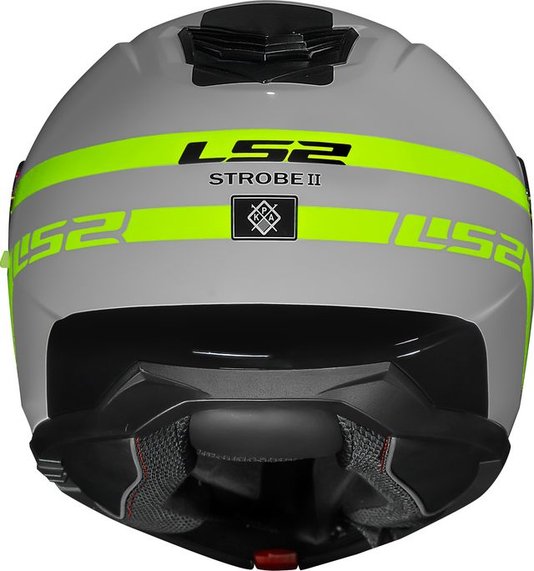Capacete LS2 Strobe II FF908 Escamoteável Autox Grey/HV/Yellow