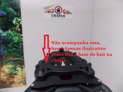 Chapa Suporte Bauleto BMW F750 GS/F850 GS/F800 GS 2025 Chapam