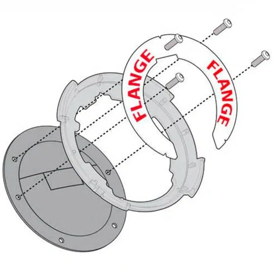 Flange Fixação Para Bolsa Tanklock Givi BF11