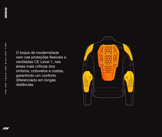 Jaqueta ASW Ignite Couro Feminina