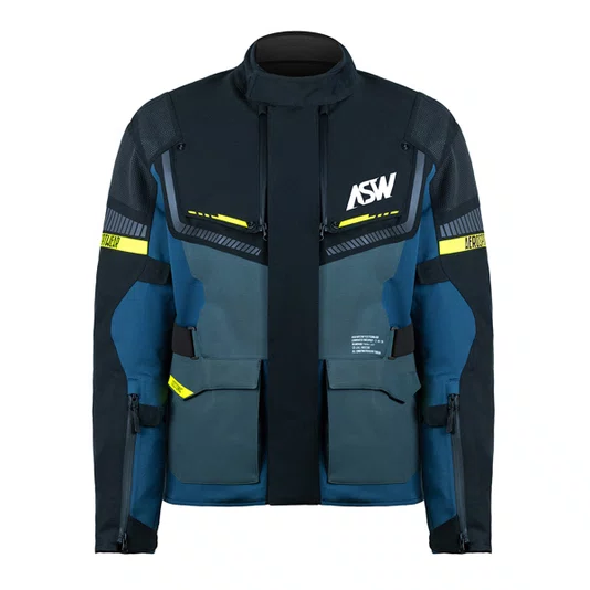 Jaqueta ASW Tectonic Ripstop Flex Preto/Chumbo/Azul