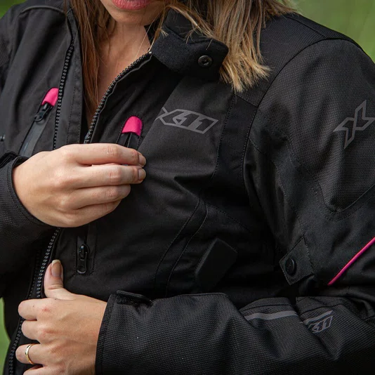 Jaqueta X11 Iron 3 Feminina Preto/Rosa