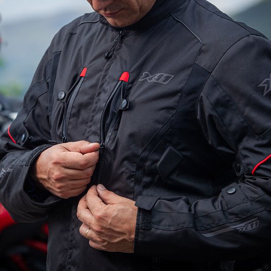 Jaqueta X11 Iron 3 Masculina Preto/Vermelho