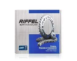 Kit Relação Titan 150 Sport Riffel Aço 1045 Sem Retentor