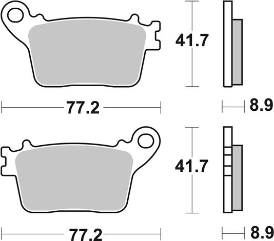 Pastilha Freio SBS 834 LS Sinterizada traseira