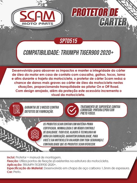 Protetor Carter Tiger 900 2020/... Scam
