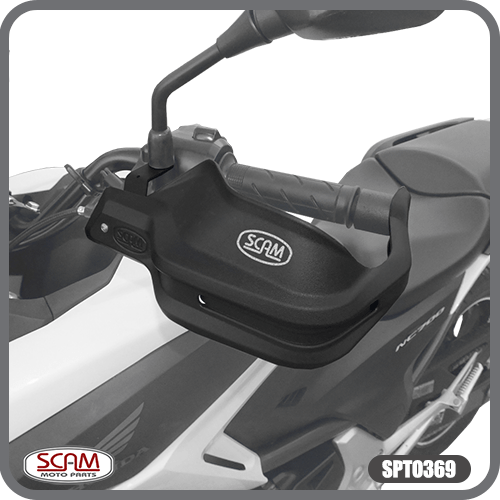 Protetor Mão Scam CB500F/CB 500X/CB650F/NC700/NC 750X Preto