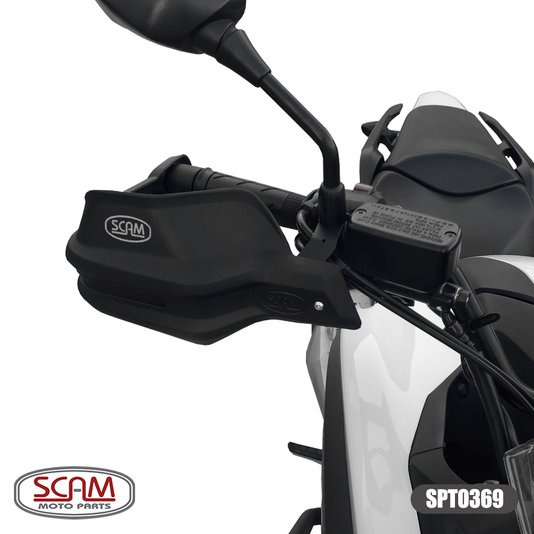 Protetor Mão Scam CB500F/CB 500X/CB650F/NC700/NC 750X Preto