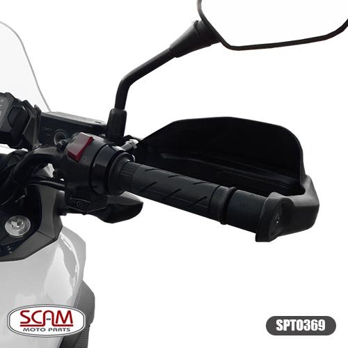 Protetor Mão Scam CB500F/CB 500X/CB650F/NC700/NC 750X Preto