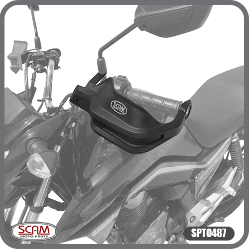 Protetor Mão Scam Titan 125/150/160 2009/... Preto