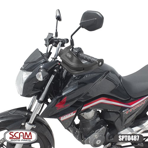 Protetor Mão Scam Titan 125/150/160 2009/... Preto