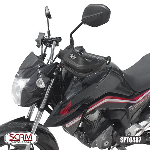 Protetor Mão Scam Titan 125/150/160 2009/... Preto