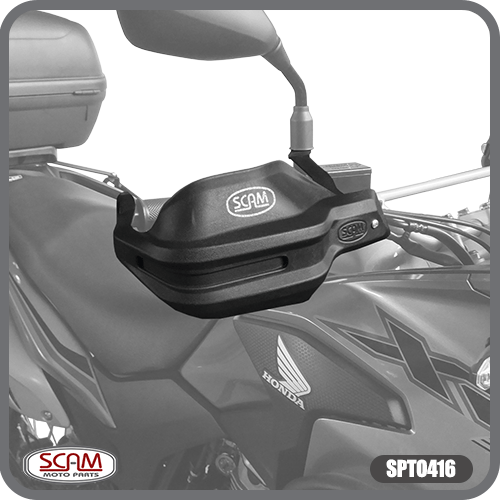 Protetor Mão Scam  XRE 300 16/20 Preto