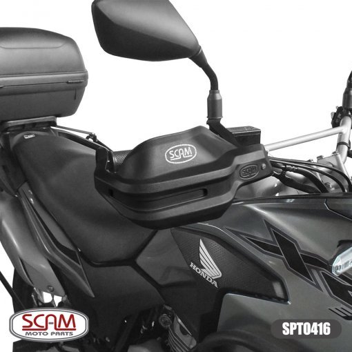 Protetor Mão Scam  XRE 300 16/20 Preto
