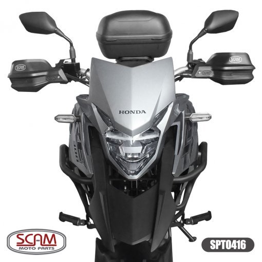Protetor Mão Scam  XRE 300 16/20 Preto