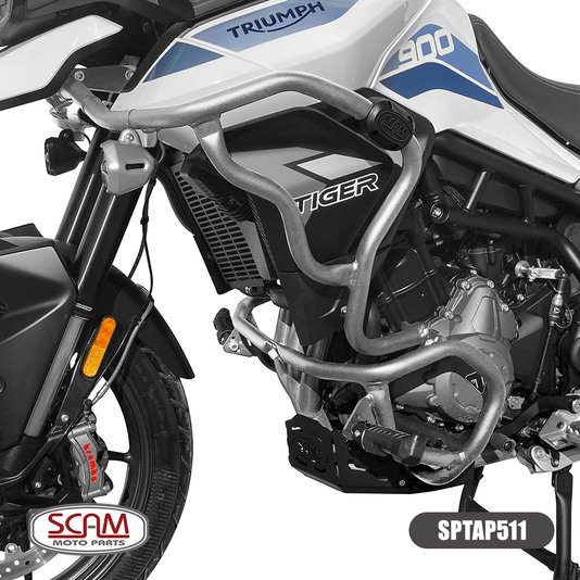 Protetor Motor e Carenagem Tiger 900 GT/Rally Scam Prata
