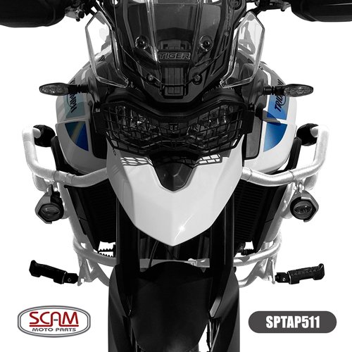 Protetor Motor e Carenagem Tiger 900 GT/Rally Scam Prata