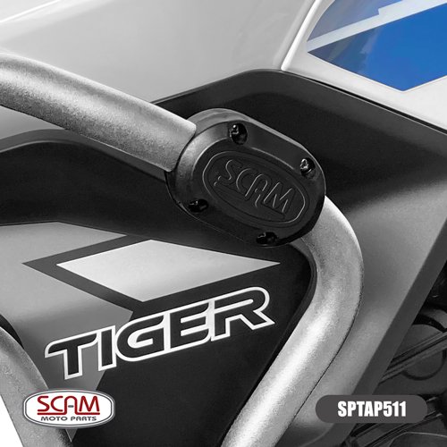 Protetor Motor e Carenagem Tiger 900 GT/Rally Scam Prata