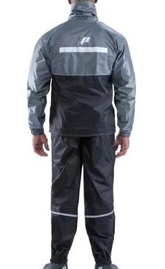 Roupa Chuva Pantaneiro Nylon Luxo Preto/Cinza