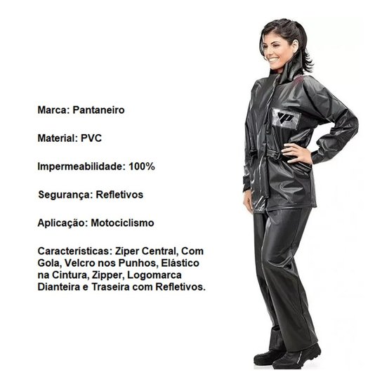 Roupa Chuva Pantaneiro PVC Feminino
