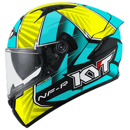 Capacete KYT NF-R Xavi Flores Matt Yellow Green Fosco