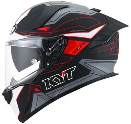Capacete KYT R2R Led Matt Black/Grey