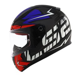 Capacete LS2 FF353 Rapid Cromo Matte BLK/Red/Blue